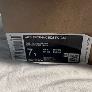 Pink and grey vapor max